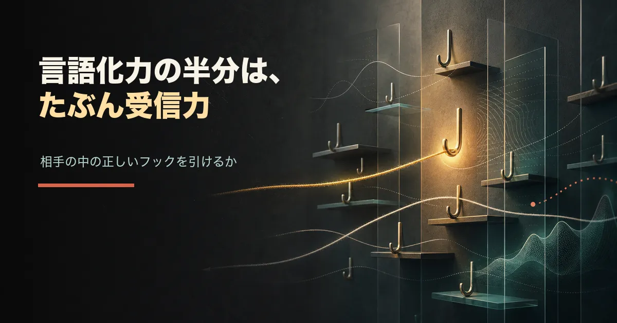 🎣 言語化力の半分は、たぶん受信力