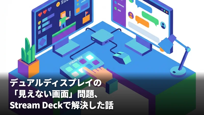 デュアルディスプレイ切り替えをdisplayplacer × Stream Deckで快適にした話